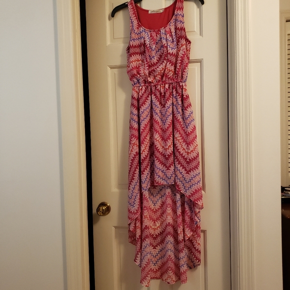 Liberty&Love high/low pink and purple dress, S - Picture 2 of 8